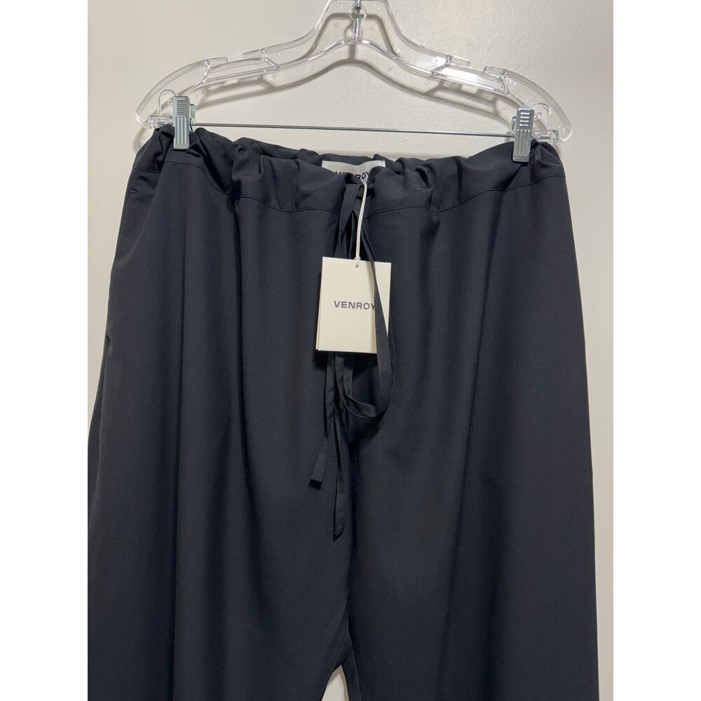 VENROY Black 100% Wool Paperbag Trouser Pants One Size NWT - Picture 9 of 12
